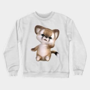 Aorable happy cute furry Puma Crewneck Sweatshirt